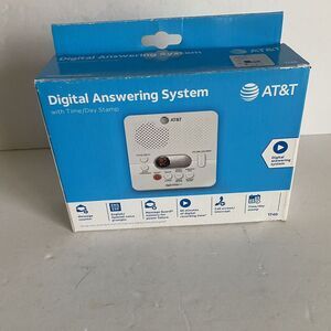 AT&T 1740 Digital Answering Machine System 60‎ Minutes Recording Time/Date Stamp